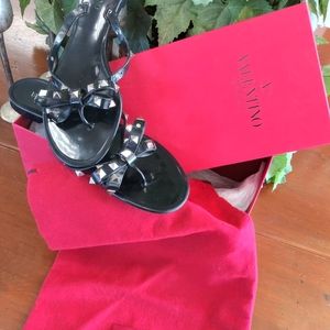 Valentino Garavani Rockstud PVC Thong Sandals